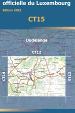Wandelgids Wandelkaart CT15 CT LUX Dudelange | Topografische dienst Luxemburg