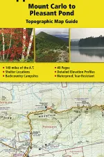 Wandelgids 1512 Topographic Map Guide Appalachian Trail Mount Carlo to Pleasant Pond | National Geographic