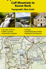 Wandelgids 1505 Topographic Map Guide Appalachian Trail Calf Mountain to Raven Rock | National Geographic