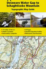 Wandelgids 1508 Topographic Map Guide Appalachian Trail Delaware Water Gap to Schaghticoke Mountain | National Geographic