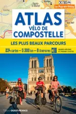 Fietsgids Atlas de Compostelle plus beaux parcours à vélo | Editions Ouest France