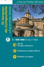 Wandelkaart Pelgrimsroute 89020 St Jacques de Compostela GR 65 1, St Jacobsroute | IGN Institut Géographique National