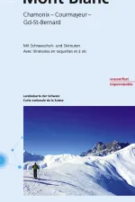 Toerskikaart 292S Ski kaart Mont Blanc Chamonix Courmayeur Gd St Bernard | Swisstopo