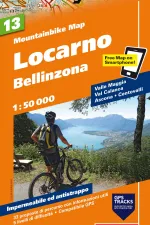 Mountainbikekaart 13 Locarno Bellinzona MTB kaart | Hallwag