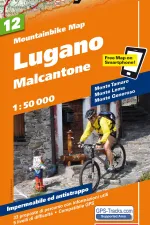 Mountainbikekaart 12 Lugano Malcantone MTB kaart | Hallwag