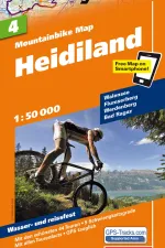 Mountainbikekaart 4 Heidiland MTB kaart | Hallwag