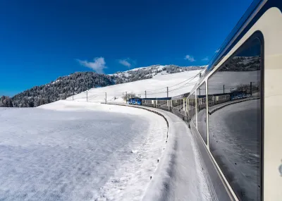 Kerst in de Zwitserse Alpen, Meiringen Bern Zwitserland