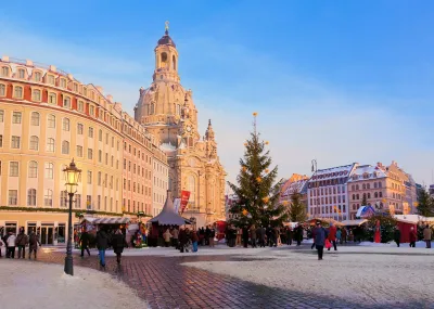 Kerstsfeer in Dresden, Leipzig en Weimar Saksen Duitsland