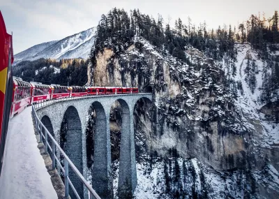 Winter met de Glacier en Bernina Express Trektocht Zwitserland