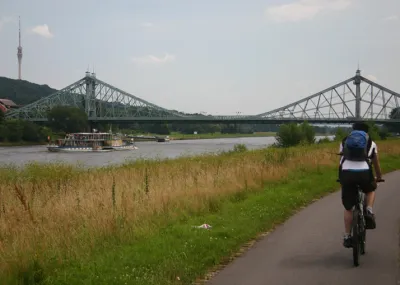 Elbe Radweg etappe 3 van Dresden naar Maagdenburg Elbe Duitsland