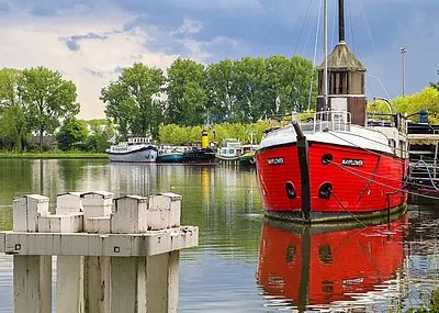 Fiets vaarvakantie Brugge Amsterdam Trektocht Nederland